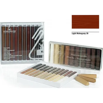 Olej na dřevo Borma wachs STUCCORAPIDO Retušovací tyčinka z měkkého vosku - 36 light mahogany