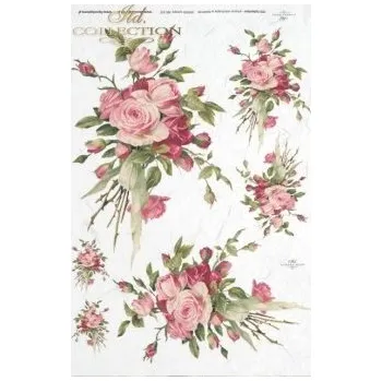 Umělecký papír Rýžový papír A4 - Květiny a rostliny (R0327)