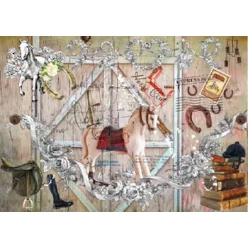 Umělecký papír Rýžový papír A4 -642 -Houpací koník - Cadence