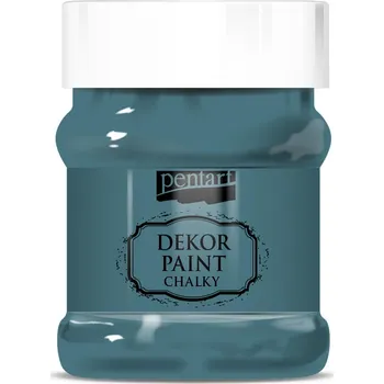 Speciální výtvarná barva Pentart Dekor paint chalky křídová barva, lahvová zelená - 100 ml
