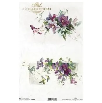 Umělecký papír Rýžový papír A4 - květiny a rostliny (R1984)