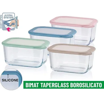 Dóza na potraviny Dóza na potraviny sklo/silikonové víčko 0,5 l