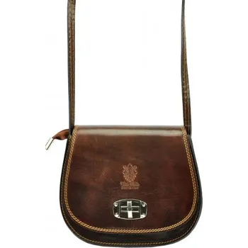 Módní doplněk Kožená kabelka Gregorio 117 - tmavě hnědá