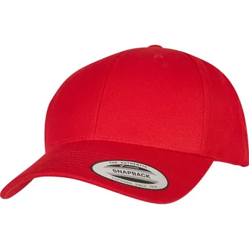 Pracovní přilba Flexfit Kšiltovka 6789 Snapback, 6 panelová COT55678900499-red Červená UNI