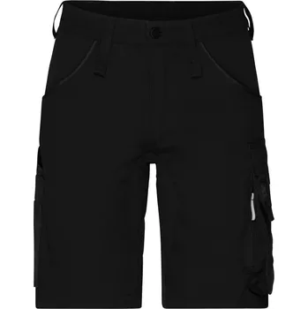 montérky James & Nicholson Kraťasy JN 1811 Slim Line, elastické COT021811808n9-black/black 54 Černá/černá