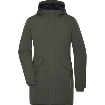 pracovní bunda James & Nicholson Parka JN 1175 business, dámská COT021175e1400-olive green XS Olivová