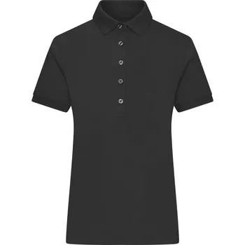 Pánské tričko James & Nicholson Polokošile JN 1301, žerzejová, krátký rukáv, dámská COT02130100202-black M Černá