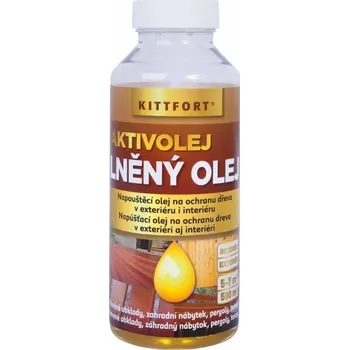 Olej na dřevo AKTIVOLEJ LNĚNÝ OLEJ napouštěcí 1L