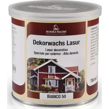 barva a nátěr na dřevo Borma Wachs Selská barva - Dekorwachs Lasur 0,75 l - 06 Přírodní hořčice