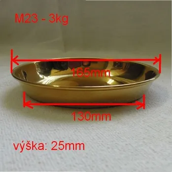 Mosazné misky na váhy - 13 cm