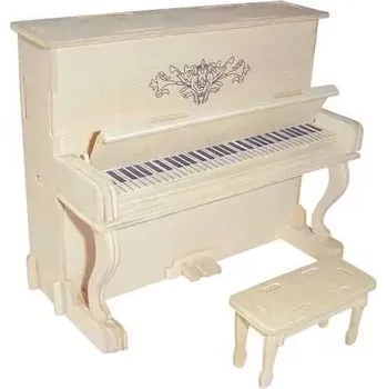 Stavebnice Woodcraft Dřevěné 3D puzzle piáno klavír