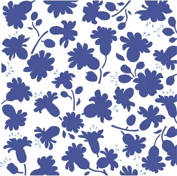 Šablona Artemio - Blue TINY Flowers - 30 x 30 cm