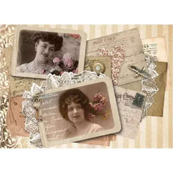 Umělecký papír Rýžový papír A4 -513 - Staré fotky a dopisy - Cadence