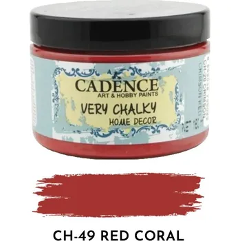 Speciální výtvarná barva Křídová barva Cadence Very Chalky, 150 ml - red coral, korálová
