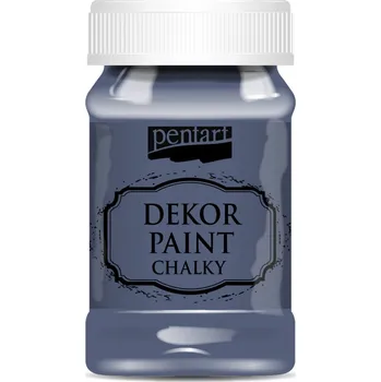 Vodová barva Dekor paint chalky křídová barva, atramentová modrá - 100 ml