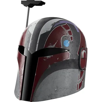 Karnevalový doplněk Elektronická helma Star Wars: Ashoka Black Series - Sabine Wren replika 1:1