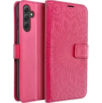 Pouzdro na mobilní telefon Flipové pouzdro MEZZO Book case pro Samsung Galaxy S24, mandala magenta
