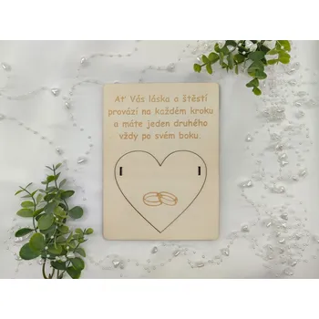 Dárková krabička Svatební krabička na peníze velká D-decor