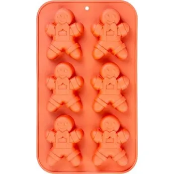 Nádoba na pečení Forma na pečení 6 ks postaviček Perníček silikon MagicHome