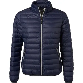 pracovní bunda James & Nicholson Bunda JN 1139, péřová, dámská COT-021139o8705 2XL Cobalt/stříbrná