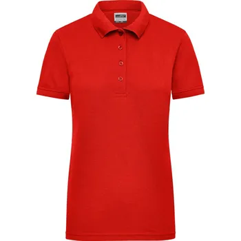 Pánské tričko James & Nicholson Polokošile JN 829, krátký rukáv, dámská COT02082900405-red 2XL Červená
