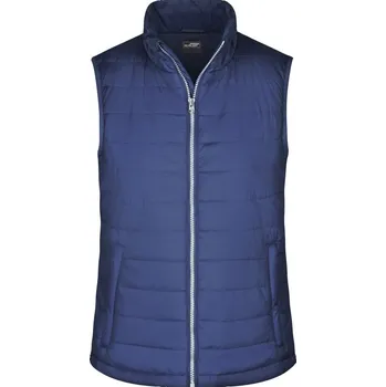 pracovní vesta James & Nicholson Vesta JN 1135, prošívaná, dámská COT02113500302-navy M Navy