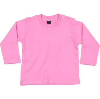 Chlapecké kalhoty Babybugz Tričko BZ11, dlouhý rukáv, dětské COT710011t2475-bubble gum Růžová bubble gum 3-6