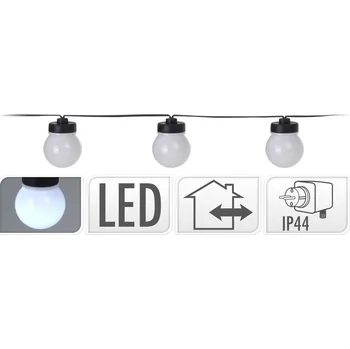 Venkovní osvětlení Párty osvětlení LED na řetězu venkovní i vnitřní 7,5 m