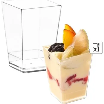 Jednorázové nádobí Dezertní kelímek Kubik 120ml