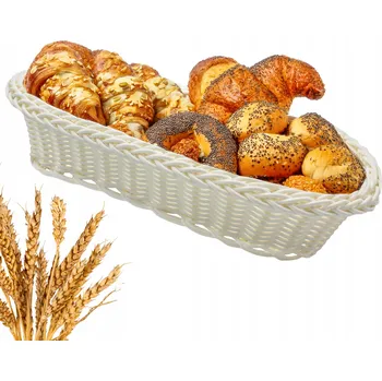 Úložný box Košík na pečivo plast béžový