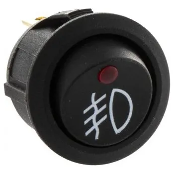 Mini 20mm Spínač Kolébkový Kulatý Světel 12v Osvětlený MZR 67446