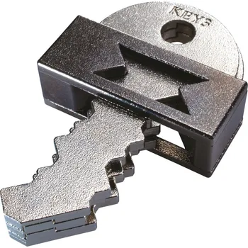 Hlavolam Eureka! Hanayama Cast Huzzle Key III - kovový hlavolam