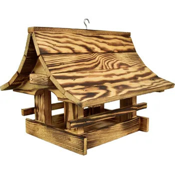 Krmivo pro ptáka Krmítko pro ptáčky horalské opalované 21x26x23 cm