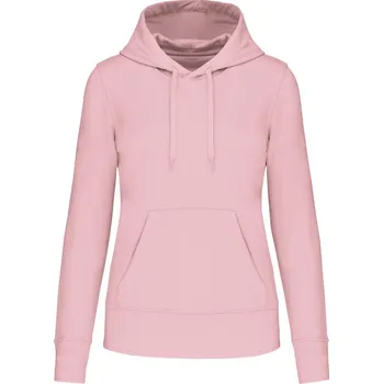 pracovní mikina Kariban Mikina Kariban K4028 s kapucí, ekologická, dámská COT20402813502-pale pink M Růžová pale