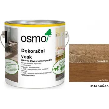 Olej na dřevo OSMO - dekorační vosk - transparentní odstíny, 3143-koňak - 375 ml