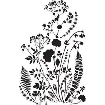 Šablona Cadence - Květinky - 25 x 36 cm