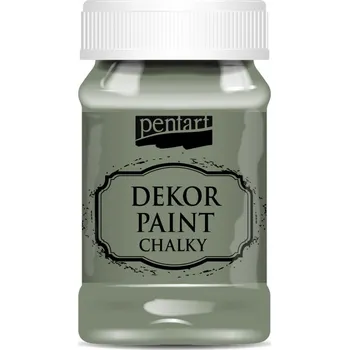 Vodová barva Dekor paint chalky křídová barva, khaki zelená - 100 ml
