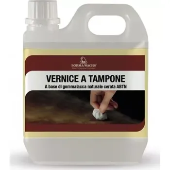 Olej na dřevo Borma wachs VERNICE A TAMPONE - vrchní šelaková politura s voskem BLOND 0,5l