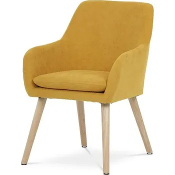 Jídelní židle Autronic Ambient AK-310YEL2 Jídelní židle, hladká látka, žlutá