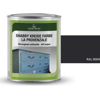 Olej na dřevo Křídové barvy BORMA SHABBY PROVENCE – barevná, RAL9004 - 375 ml