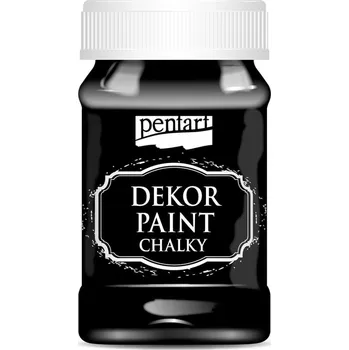 Vodová barva Dekor paint chalky křídová barva, eben - 500 ml