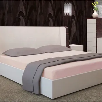 Prostěradlo Světle růžové prostěradlo s gumičkou - bavlněný satén Šírka: 200 cm | Dĺžka: 220 cm