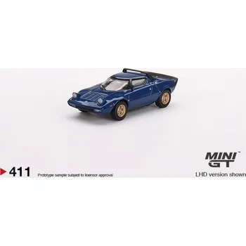 autíčko Lancia Stratos Hf Stradale, modrá -1:64 - Mini GT/MIJO
