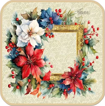 Chňapka Bavlněná podložka pod hrnec - Vánoční hvězda