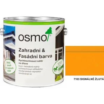 Olej na dřevo OSMO - zahradní a fasádní barva 0,75l, 7103 signální žlutá