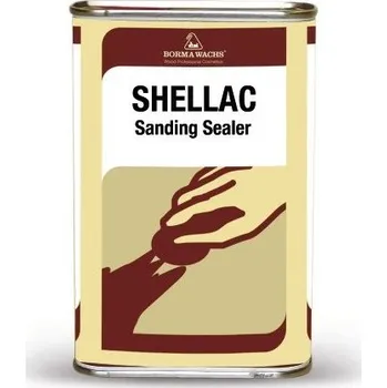 Olej na dřevo Borma wachs Shellac Sanding Sealer - transparente - přírodní bezvoskový šelakový základ - 500 ml