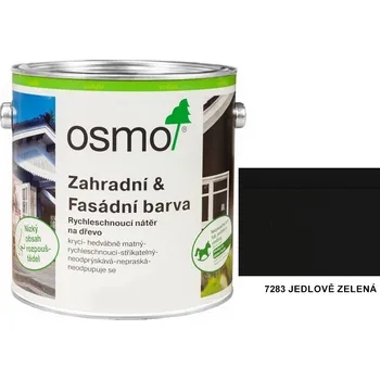 Olej na dřevo OSMO - zahradní a fasádní barva 0,75l, 7283 jedlově zelená