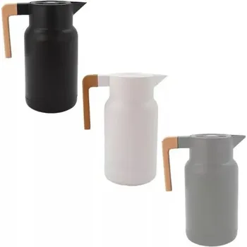 Termoska Termoska 1 l s dřevěným držadlem