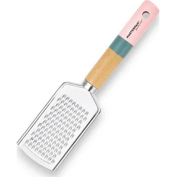 Struhadlo Kuchyňské struhadlo s dřevěnou rukojetí – růžovo-modré