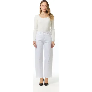 Dámské džíny Kalhoty džínové 3D-8058/8059 barva: bílá, velikost: M